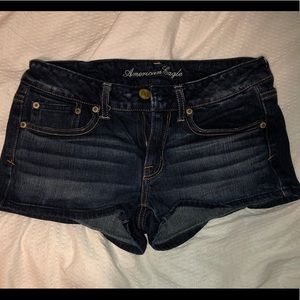 AE denim shorts